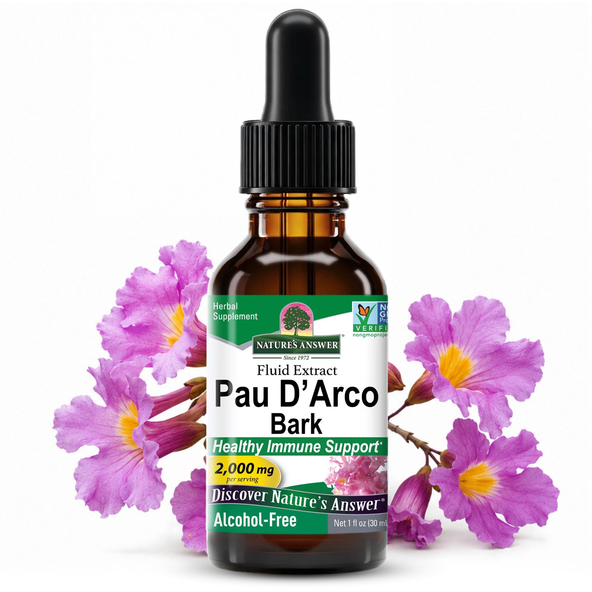 Pau D'Arco Labo パウダルコ Amazon.com: Nature's Answer PAU D'Arco Inner Bark | Supports